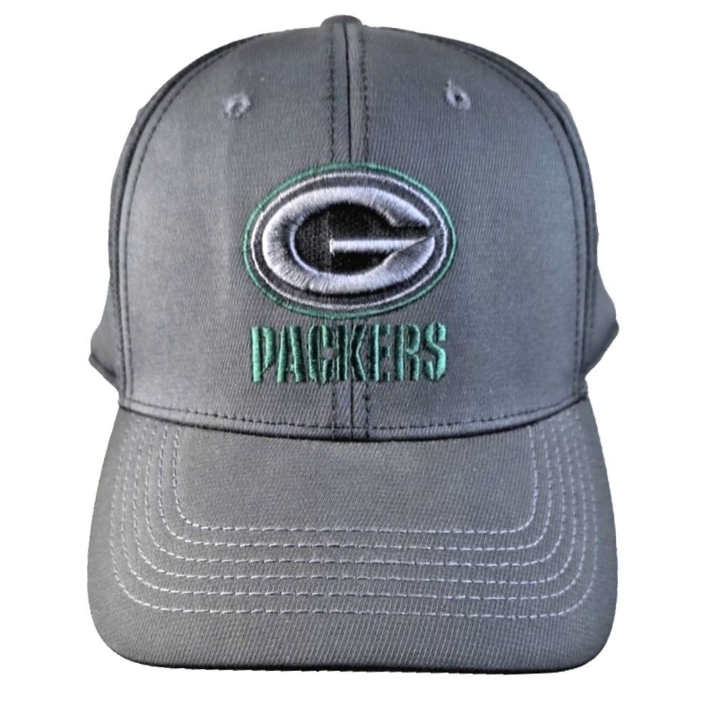Green Bay Packers NFL OTS Mens L-XL Embroidered NFL Stretch Fit Cap